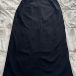 Babaton Aritzia Black faux wrap Triacetate midi skirt, size 8 minimalist luxury Photo 9