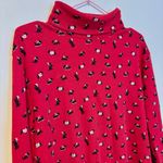 Karen Scott  Long Sleeve Mock Neck Shirt Top Red Holiday Scottie Terrier Dogs XXL Photo 1