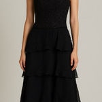 Jovani VTG  100% Silk‎ Beaded Whimsigoth Dark Romantic Maxi Dress Women 10 Black Photo 0