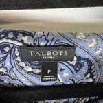 Talbots  Bella Side-Drape Dress Paisley Print Woman Size P Office Career Stretchy Photo 3