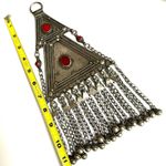 Antique Yemen Ethnic Amulet Triangle Pendant Silver Photo 6