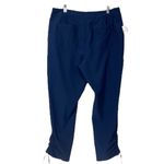 DB Sunday Dressbarn New Jogger Lounge Pants Tie Ankle Navy Blue Women’s Size 14 Photo 1