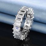 Lulus cubic zirconia diamond band ring  Photo 2
