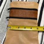 Leather Crossbody Phone Bag Small Shoulder Purse Tan Brown Zipper‎ Photo 6