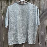 Eileen Fisher NWOT Drift Silk Org. Cotton Mandarin Collar Button Up Top Medium Photo 8