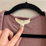 Urban Outfitters  Dusty Pink Ribbed Wrap Crop Top Photo 1