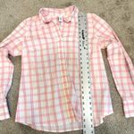 IZOD EUC medium plaid check button front top blouse TB2 2339 Photo 1
