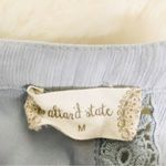 Altar'd State  Light Blue Sleeveless Halter Maxi Dress Crochet Lace Size‎ Medium Photo 4