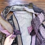 Missoni • Zigzag Wool Scarf Cape vest poncho Italian luxury designer pink tan Photo 8