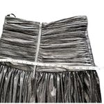 Bronx and Banco Metallic Dress Florence Halterneck Gown Cutout Gunmetal Gray 10 Photo 11