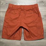 Duluth Dry On The Fly Mid Rise Hiking Work Casual Cargo Shorts Brick Red Size 12 Photo 3