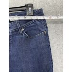 Loft Ann Taylor Women's Blue Denim Jeans Dark Wash Curvy Crop Size 4 Photo 8
