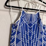 Jealous Tomato  NWT Blue and White Boho Stretch Maxi Dress size Medium Photo 8