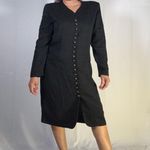 Leslie Fay  Elegant Black Button-Up Dress Photo 5