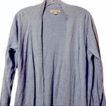 Orvis  light blue linen‎ blend cardigan longer length size large Photo 1