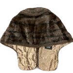 Vintage 1950's Regina Glenara by Glenoit faux fur Cape Stole Balero Wrap Brown Size M Photo 8