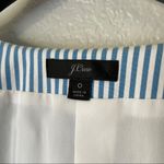 J.Crew  Poplin Wrap Striped Long Sleeve Dress SZ 0 Photo 5