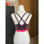 Nike Women's  Burgundy Pink Patterned Dri-FIT Sports Bra S Photo 2