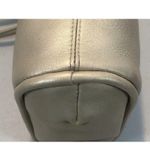 Jacqueline Ferrari Cream/Gold Leather Small Shoulder Handbag Bag Purse READ Photo 5