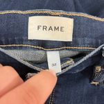 frame denim FRAME Womens 32 Le Palazzo Jeans Wide Leg Crop Denim Dark Wash Cotton Stretch Photo 3