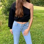 The Vintage Shop One Shoulder Sweatshirt - Black Photo 9