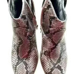 Crochet‎ Snakeskin Cowgirl booties Brown Size 6 Photo 0