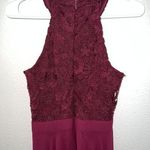 Lulus Picture Perfect Burgundy Lace Maxi Dress Photo 4