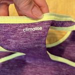 Adidas  climalite size small racer back tank top pretty purple green trim EUC Photo 9