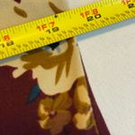 Lildy Printed V Neck 3/4 Sleeve Band Collar Tunic Dress Burgundy Floral SM # Brown Size undefined Photo 7