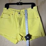 Levi's Levi’s 501 Women’s High-Rise Cutoff Denim Shorts Yellow Size W30 Photo 4