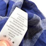 Rails  Charli Linen Blend Button-Down Shirt Patriot Blue White Size Small Photo 11
