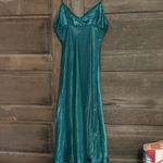 Japna  Slip Midi Dress Dark‎ Green Side Slip Size Medium Sexy cocktail Photo 4