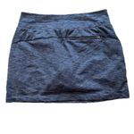 Athleta  Skirt Skort Metro Downtown Solid Heather Gray Golf Tennis Knit M Photo 3