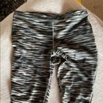 Nike Black and White Patterned Leggings Large Photo 4