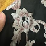 Roz & Ali Size XS Pink & Black Paisley Maxi Skirt Elegant Design Photo 5