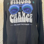 Anthropologie Sharlene Perkins Visions Of Change Top Graphic Thermal Size Small Photo 5