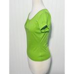 Lilly Pulitzer  Scoop Neck Puff Sleeve Tee T-Shirt Bright Green‎ XS Extra Small Photo 6