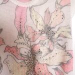 Vocal  Women's Floral with Crystal Embellishments Sheer Tank size M Photo 6