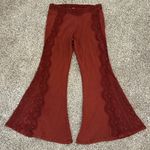 Free People New Neptune’s Net Crochet Flare Pants Photo 6