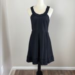 BHLDN x Quillaree Gens Du Monde Dress 100% Silk Black Size 4 Photo 2