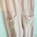 Bucketlist‎ Terry Wide Leg Pink Jumpsuit Overalls Size L Photo 2
