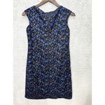 Lauren Ralph Lauren Sheath Dress‎ 2P Black Floral Embroidered Whimsigoth Fairy Photo 2