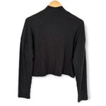 Topshop | Size 8 | Mock Neck Rib Top In Black | New With Tags - Retail $68 Photo 6