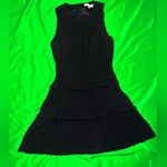 Likely  Elegant Black Sleeveless Tweed Mini Dress size 0 Photo 2