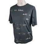 Stella McCartney  All Is Love Burnout T-Shirt Black Medium Short Sleeve Designer Photo 3