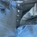 Levi's Levi’s Ribcage Straight Ankle Button Fly High Rise Gray Wash Jeans Size 27 Photo 2