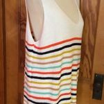 Entro Oversized rainbow striped NWT v neck sweater Photo 7