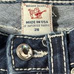 True Religion  26 Dark Blue Wash Crystal Embellished Disco Julie Big Skinny Jeans Photo 5