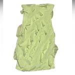 Oh Polly  Tatiana Bandeau Ruffle Detail Mini Dress in Lime Green Size 0 NWOT Photo 1