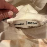 Reformation Jeans women’s Medium Cream and Brown Tie-Dye Hoodie Photo 7